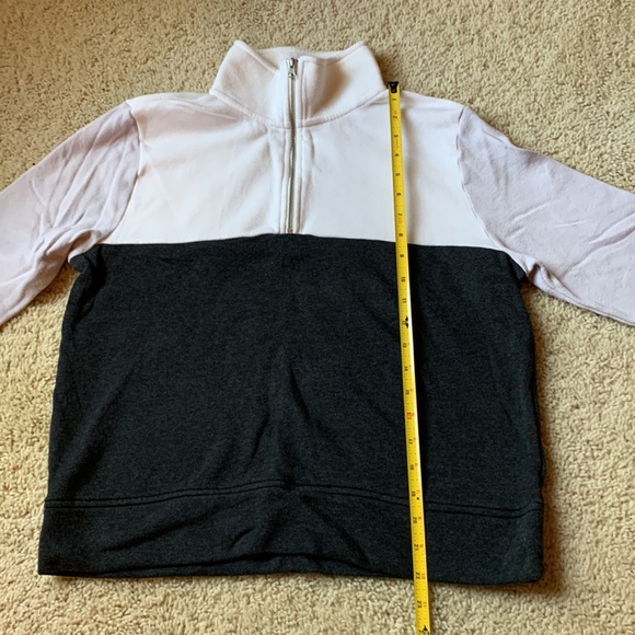 EUC J. Crew Factory quarter zip color block sweatshirt - Picture 3 of 6